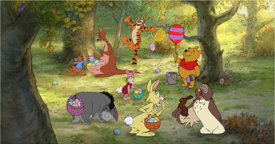 WINNIE THE POOH: Easter-Themed Images, Coloring Sheets, and Easter Egg Decorating Tips