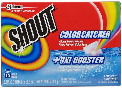 Simplifying Laundry with Shout Color Catcher With Oxi