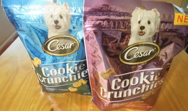 Our Pup Spinna Loves the New Cesar Cookie Crunchies