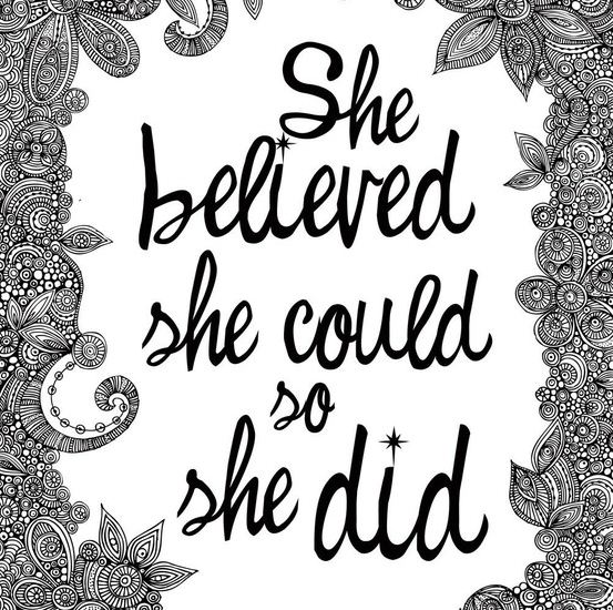 Inspirational Quotes:  Believing