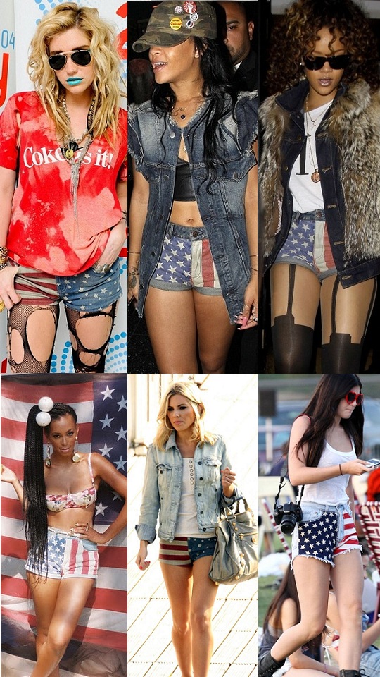How to Make Your Own American Flag Denim Shorts