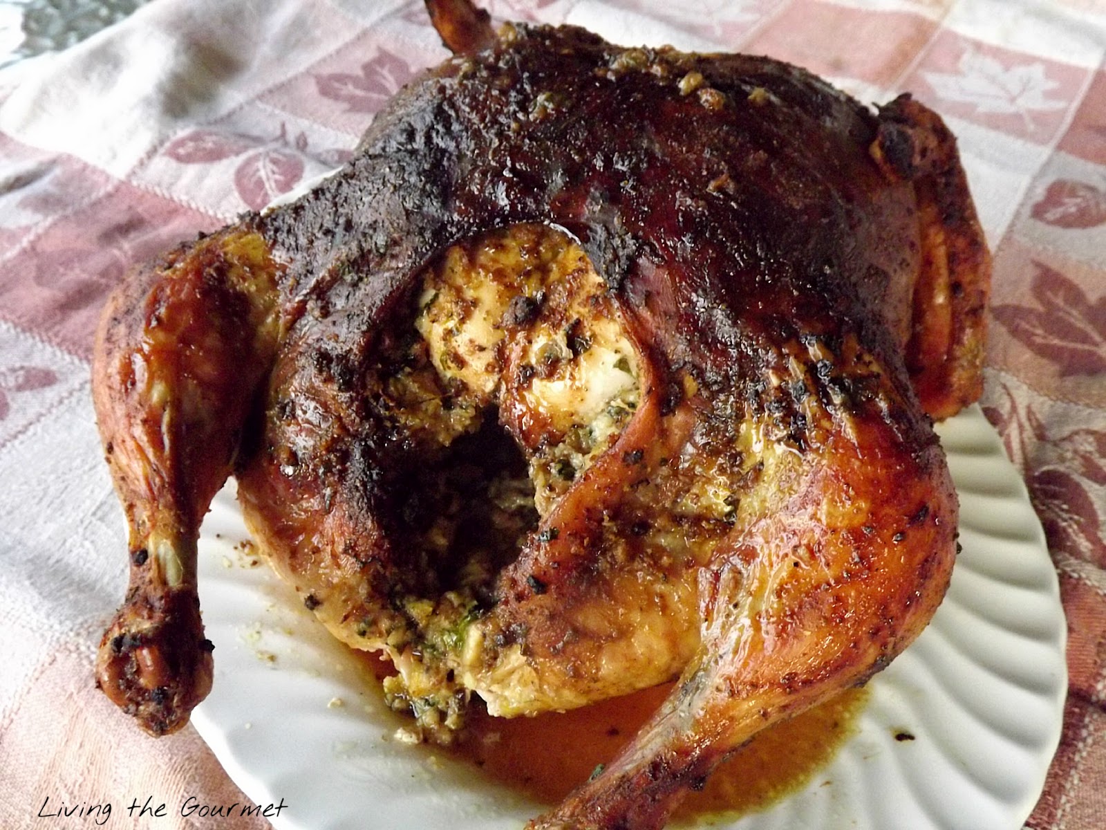 Recipe of The Week: Brined Roast Stuffed Chicken with Spinach