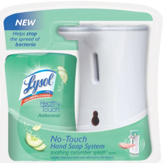 New LYSOL No-Touch Hand Soap System ? Look Ma, No Hands!