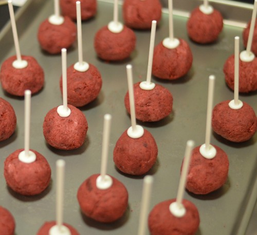 Red Velvet Cake Balls | Cocktails with Mom