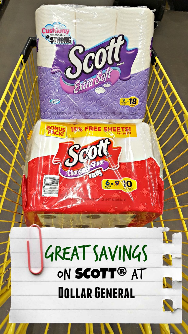 Saving on SCOTT at Dollar General?It?s Easy!