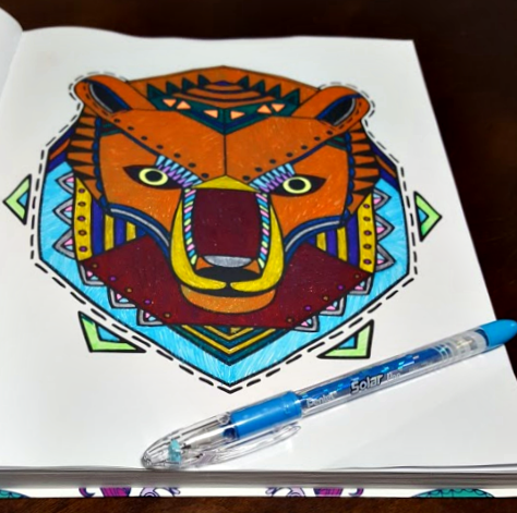 Pentel Gel POP Pens make Coloring Book Pages Pop - Cocktails With Mom