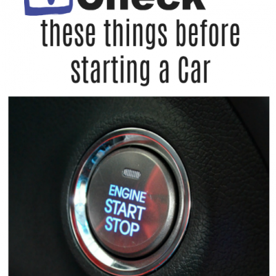 Checklist Before Starting A Car