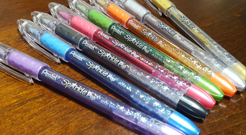 Pentel Sparkle Pop Metallic Gel Pens 