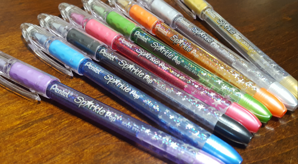 Pentel Gel POP Pens make Coloring Book Pages Pop - Cocktails With Mom