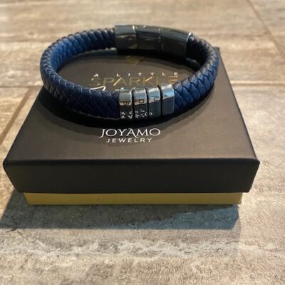 Customizable Leather Bracelet for Father’s Day